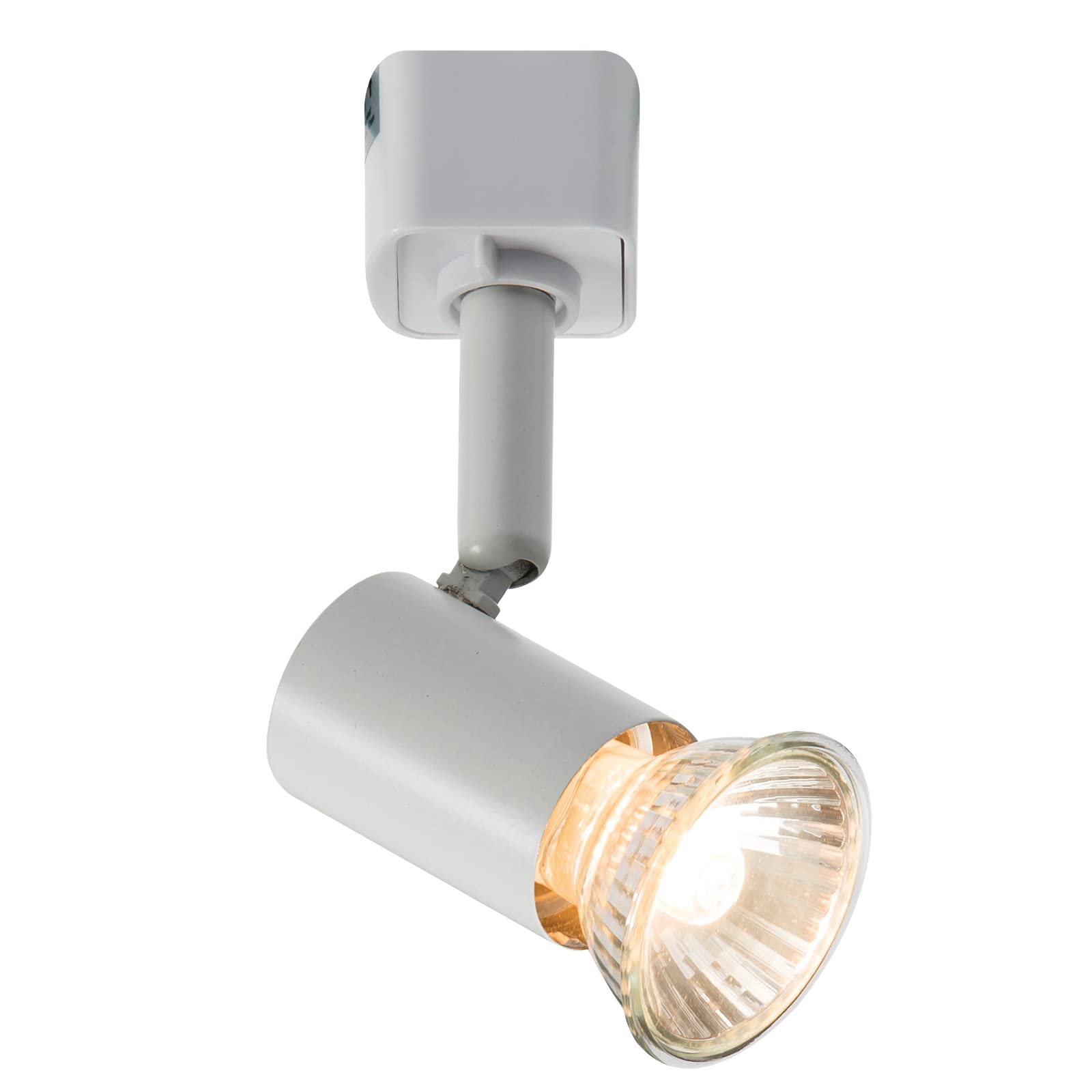 Knightsbridge White Gu10 Adjustable Track Cylindrical Spotlight In