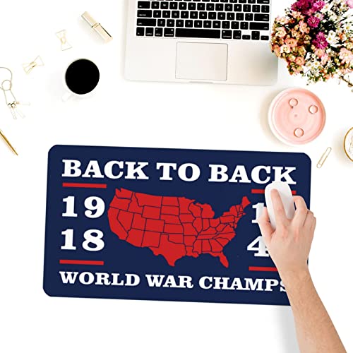 Tapis de souris World War Champs idée cadeau idéale avec citations humoristiques