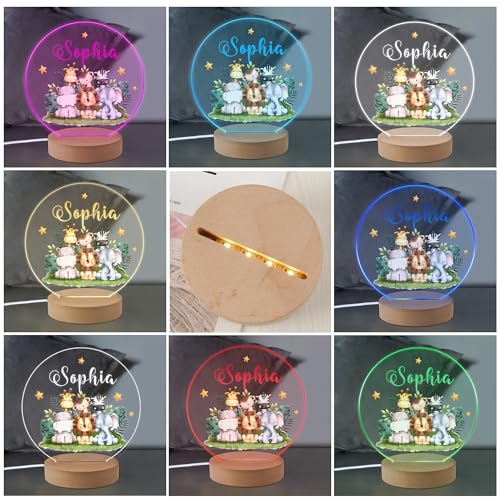 Lámpara de noche personalizada para bebé diseño 3 miniatura 3