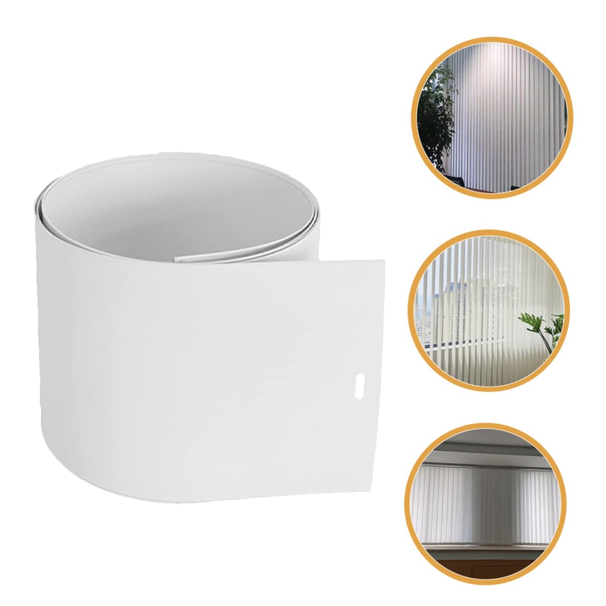 PRETYZOOM 6 Pièces Lattes De Remplacement Lattes De Réparation De Stores Verticaux Remplacement des Stores Lames De Stores Verticaux ement De Blanche PVC
