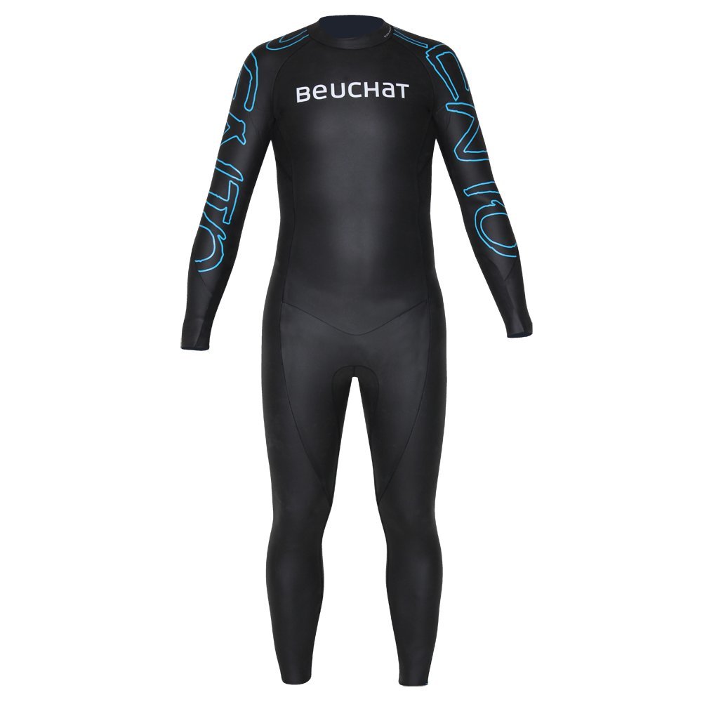 Beuchat Zento Full Wetsuit Smooth Skin 2mm Excellent for Free Diving, Outdoor Swimming, Spearfishing and Scuba (Size Medium)