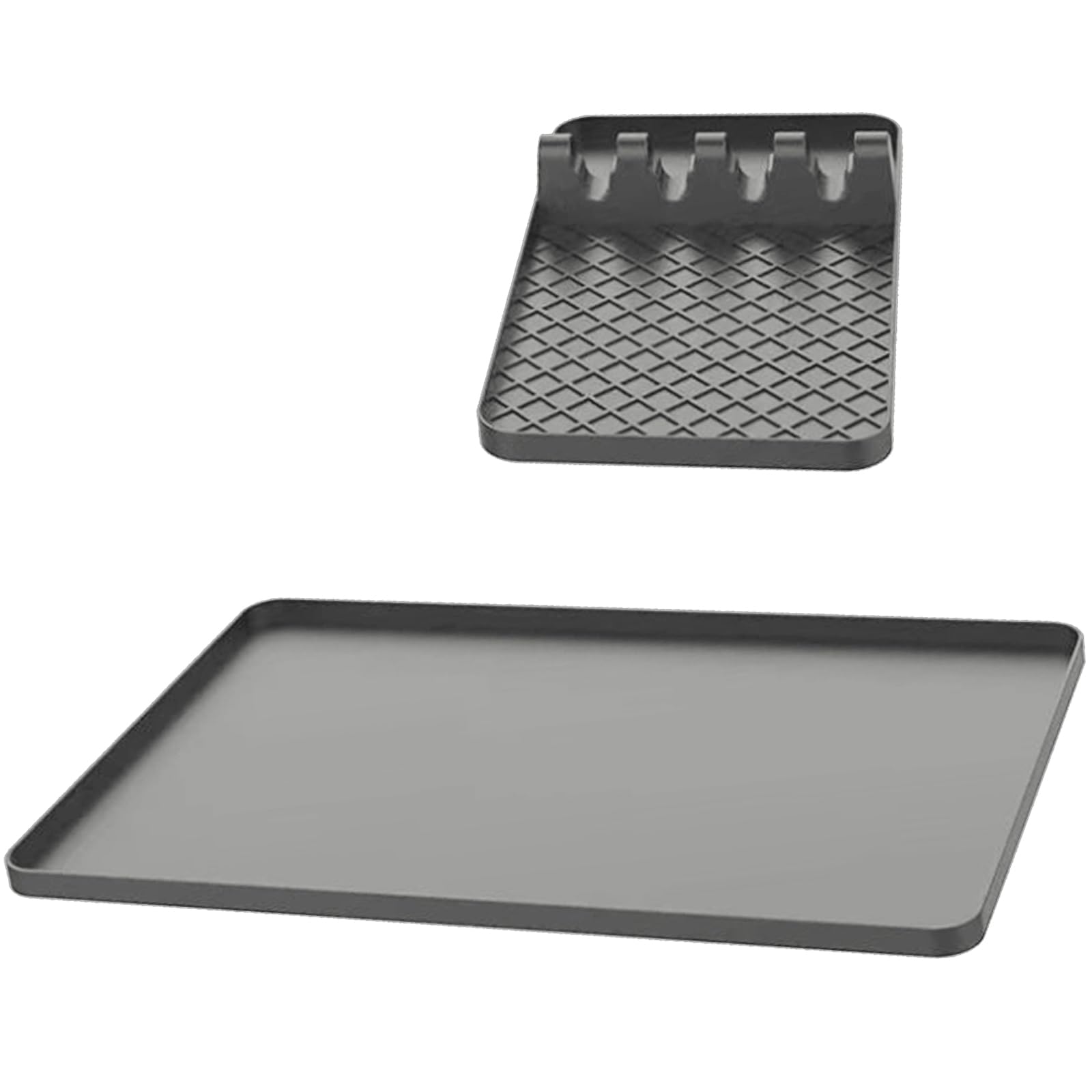 Jazuaiao Silicone Mats for Countertop Air Frying Machine Mat Kitchen Accessories Holder Pad Microwave Oven Protector Silicone Air Frying Machine Mat Kitchen Countertop Protector Draining