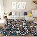 BAPRRJY Vintage Print Wohnzimmer Couchtisch Sofa Teppich Boden Innenbereich Teppiche Waschbar rutschfeste Teppiche Pads Weich,1,120 * 160cm