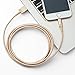 Amazon Basics Nylon Braided Lightning to USB-A Cable, MFi Certified Apple iPhone Charger, 6-Foot, Gold