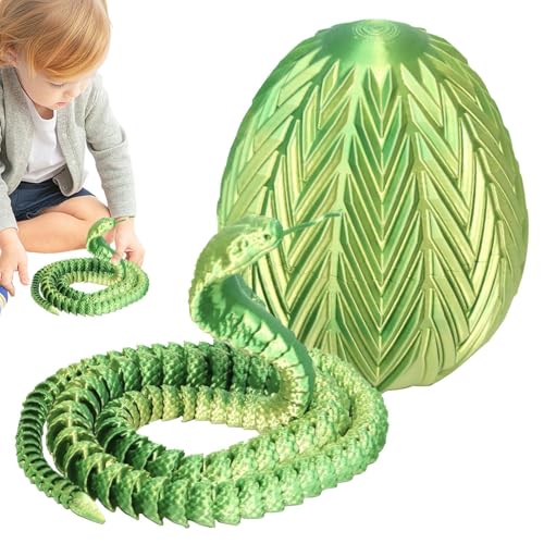 Escultura de huevo de serpiente, figura de huevo de serpiente, decoración de huevo de serpiente, huevo de reptil impreso en , réplica de serpiente, modelo de hielo de serpiente, pieza