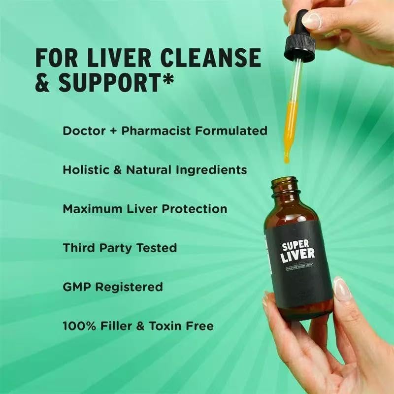 Super Liver – Soutient le nettoyage naturel du foie, la détox et la réparation, une respiration claire et le bien-être – pour la santé du foie.
