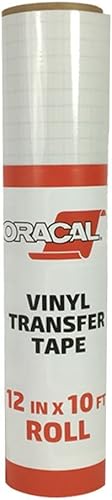 Miniatura 8 de Oracal Rollo de cinta de transferencia transparente de 12 pulgadas con rejilla para vinilo adhesivo, cinta de transferencia de vinilo para Cricut,