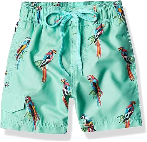 Image of Kanu Surf Boys' Victor Stripe Quick Dry Beach Board Shorts Swim Trunk