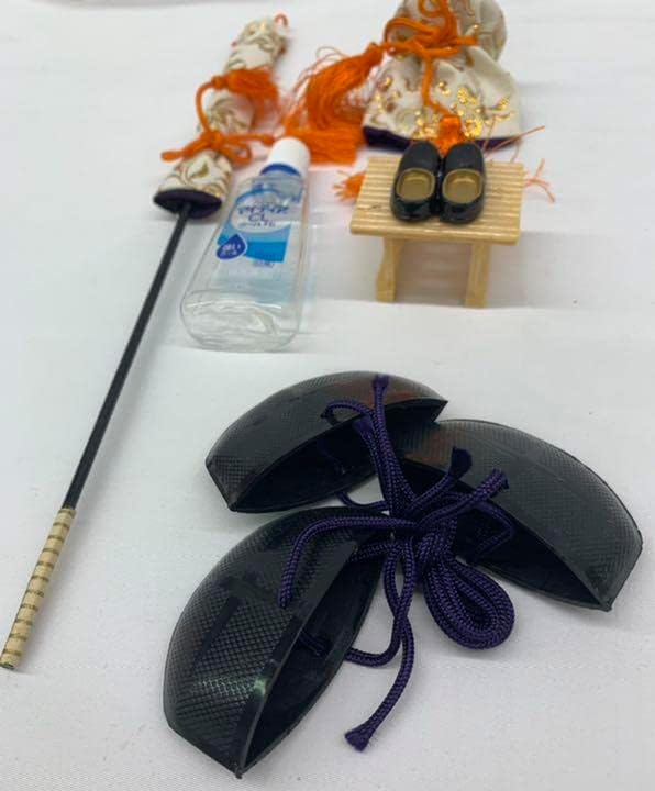 雛道具 25号 6点セット木製 抹茶色 幅60cm〜70cm前後3段用 七段飾り用