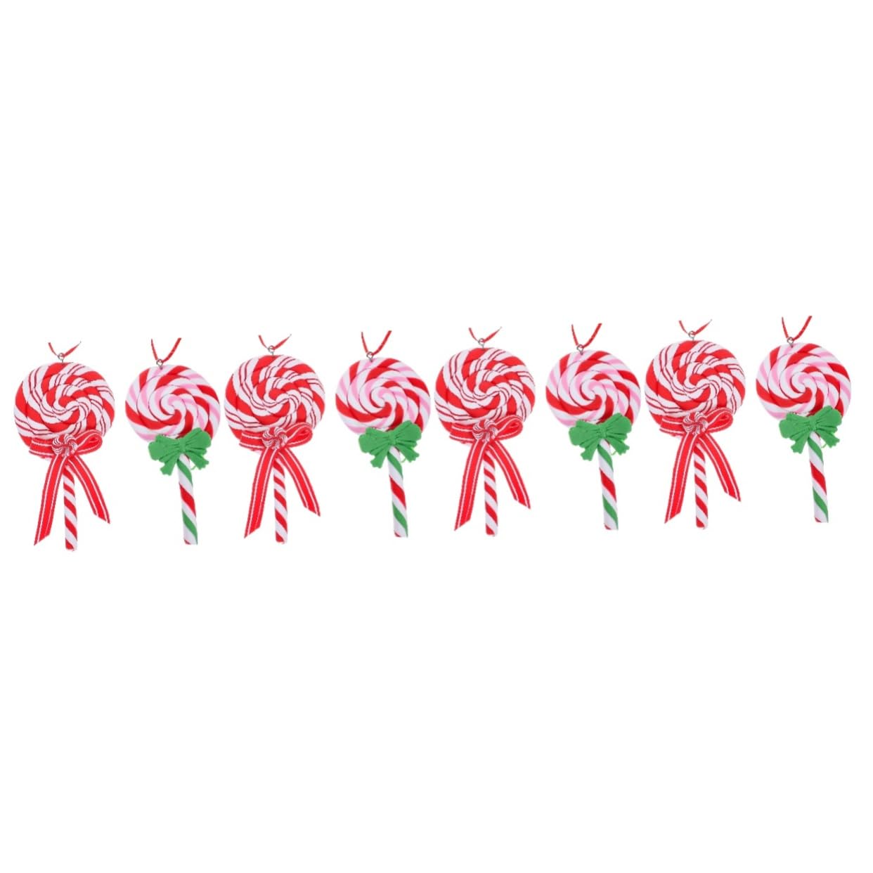Adornos navideños de piruleta únicos con diseño colgante