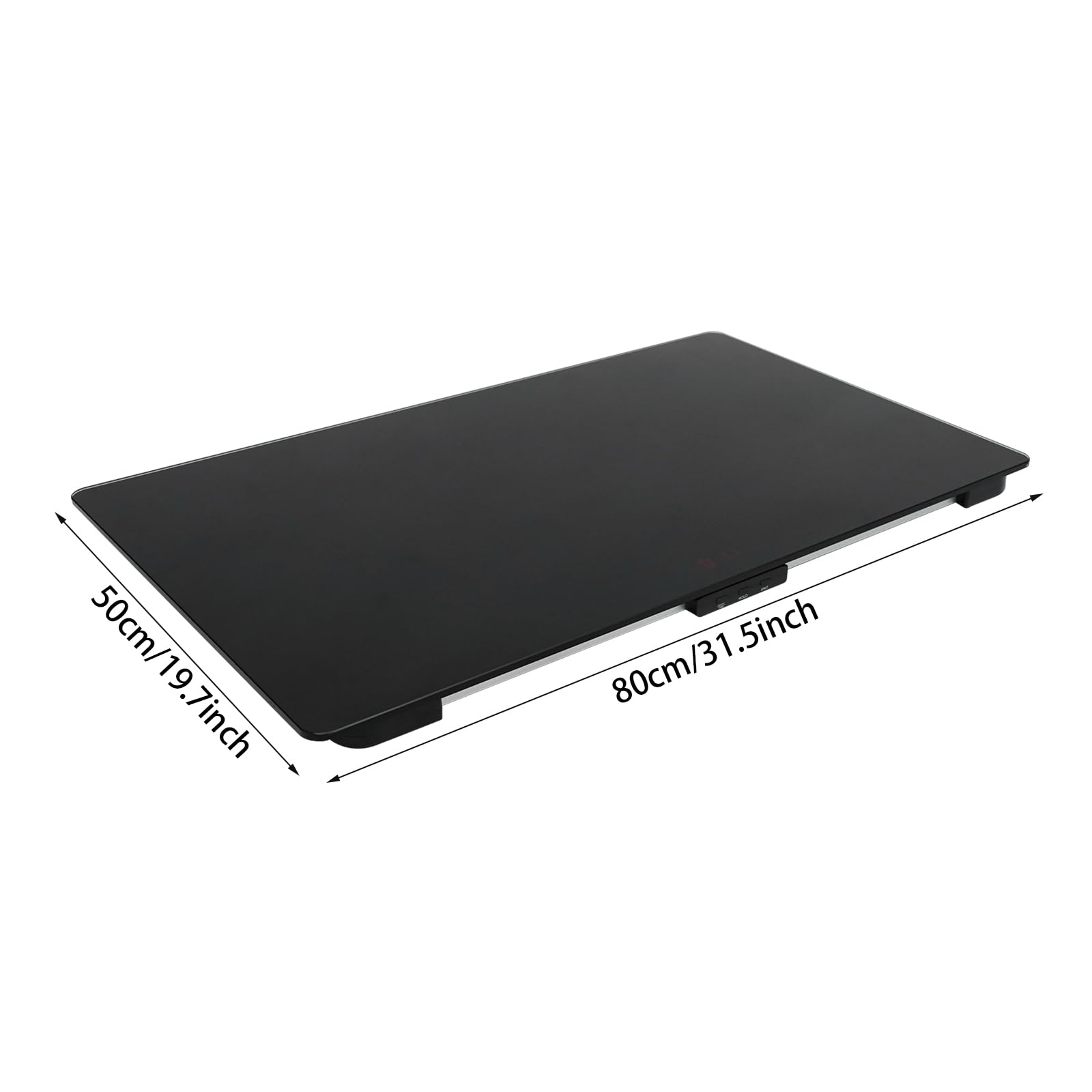 Tierwaage für große Hunde, 80 x 50 cm, Veterinärwaage mit LCD-Display und Anti-Rutsch-Matte, Tierwaagen-Plattform, Tragkraft bis 100 kg, Genauigkeit 10 g, mit Tara/Halten/Unit