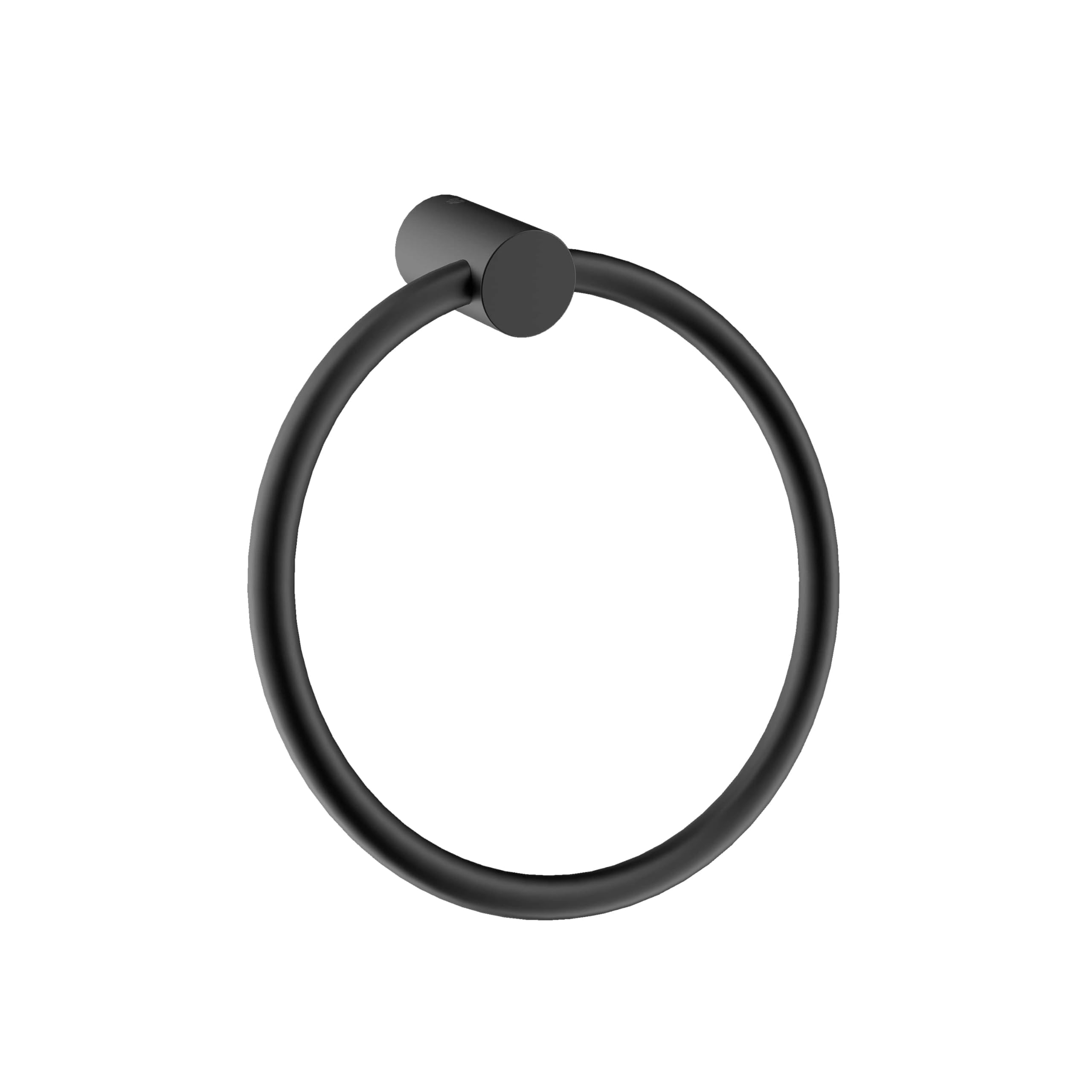 BERNSTEIN - Anneau porte-serviettes mural Noir mat Patère Porte Serviette Rond Ø18x10cm Salle de bain Design - Série OLA