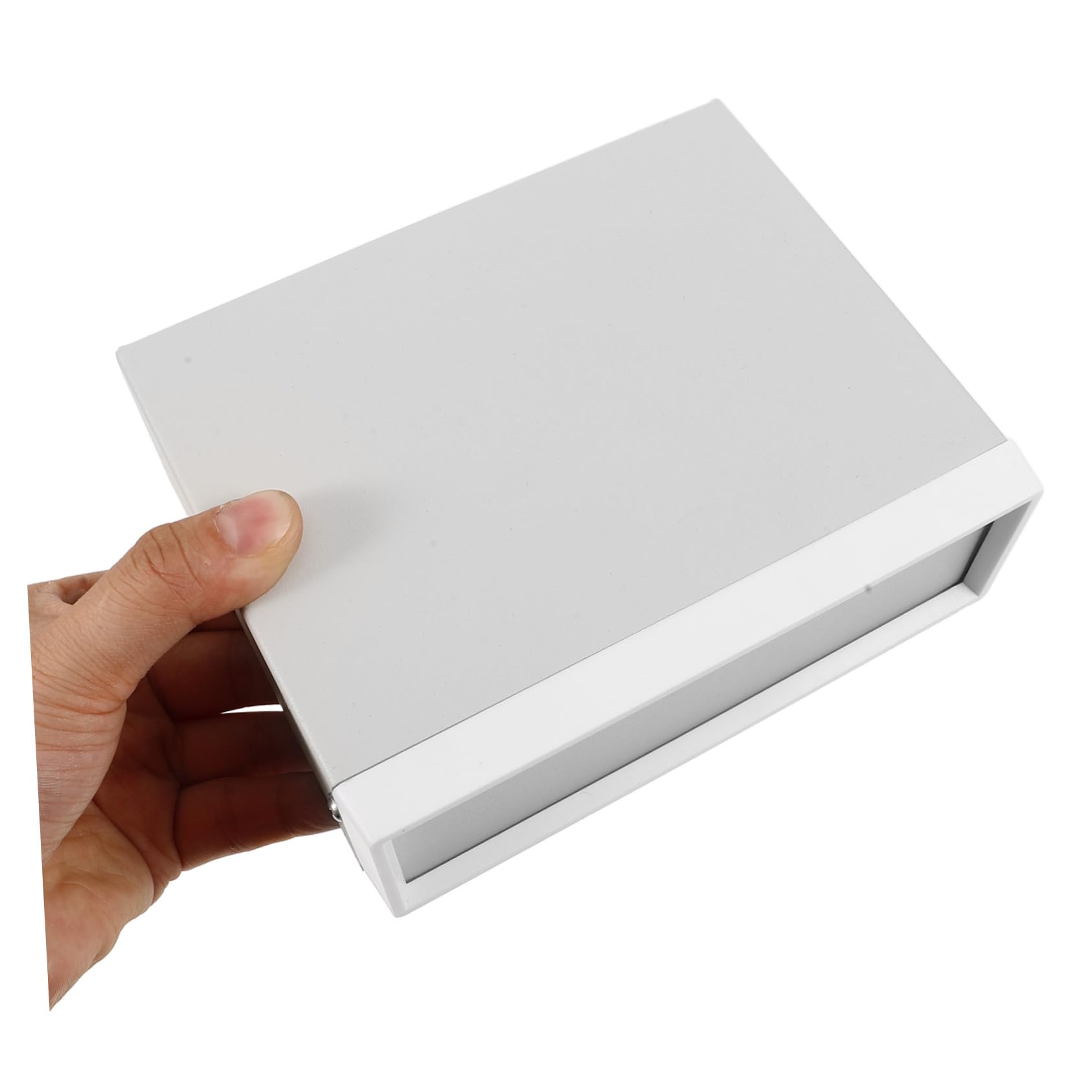 Caja De Conexiones Eléctricas Metálica Gris 50x150x120mm Paneles Frontales y Traseros, Carcasa De Bricolaje Versátil Para Proyectos Electrónicos, Caja Eléctrica Para Uso Industrial, 1 Unidad