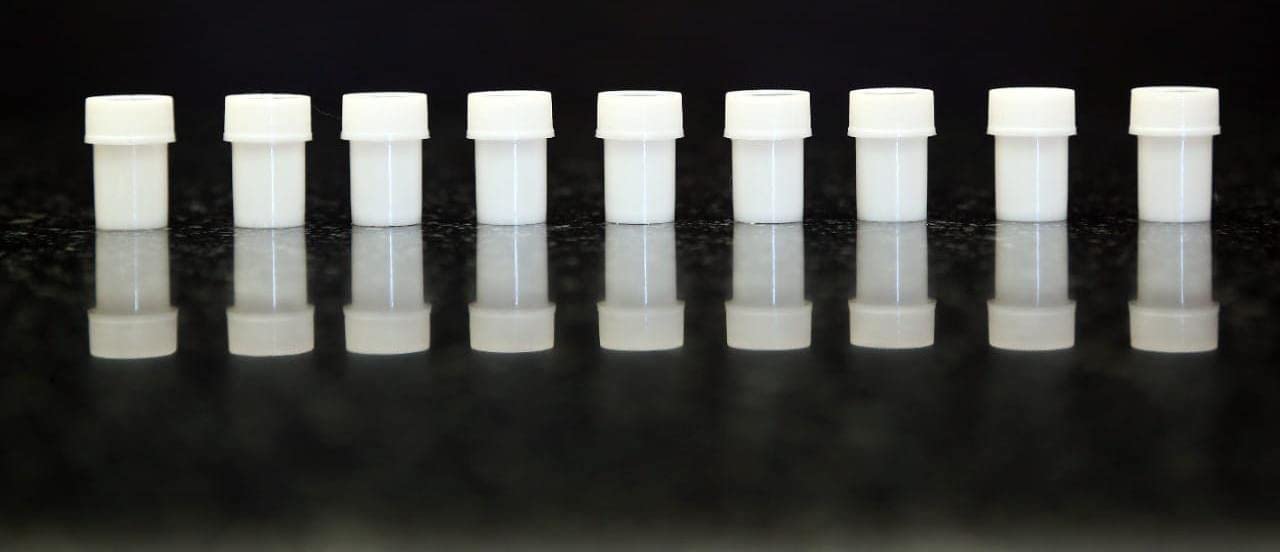 Mediplastics Homeopathy Milky white Empty Plastic Half Dram Bottles/Vials- Pack of 100