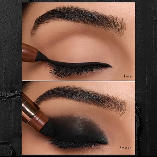 Image of HYUE AmplifEYE 3-in-1 EYE Crayon | Eyeshadow - Liner - Kohl | Blackout | Creamy Multi-Use Stick with in-built Sharpener and Smudger | High-Pigment Formula with Vitamin E & Jojoba Oil