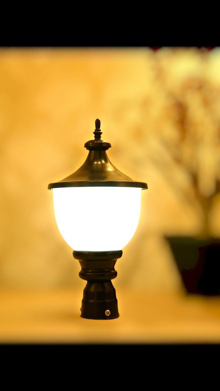 Decorative Outdoor Gate Lamp, Gate Lamps, Boundary Lamp, Compound Gate and Pillar Lamps (GATE LAMP SAMRAT Pack of 1 Bulb NOT Include)-picture-31