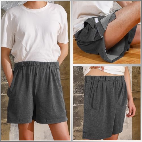 Tear Away Shorts for Men with Pockets Post Surgery Recovery Side Snap Shorts with Pockets for Men Women4