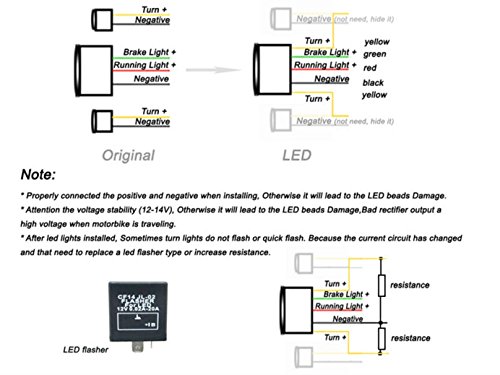 Image of MZS Motorcycle Tail Light LED Integrated for FZ6 FAZER FZ6N FZ6S 2004-2009