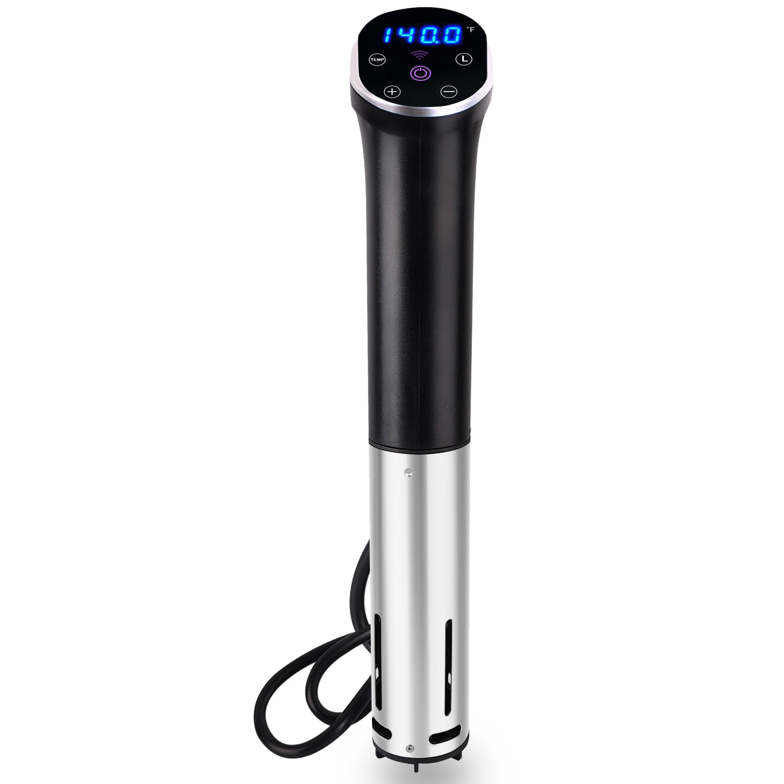 Cocina Sous Vide, máquina Sous Vide de 1100 W, circulador de inmersión, calentamiento rápido ultra silencioso con visualización táctil control preciso de temperatura y tiempo, IPX7 impermeable (Sous