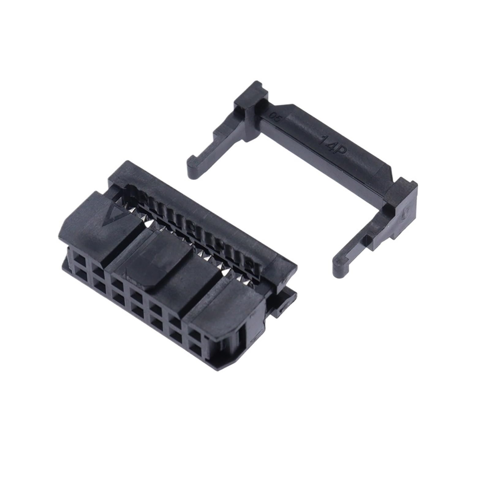FC-6P FC-8P FC-10P FC-14P FC-16P to FC-40P IDC Socket 2x5 Pin Dual Row Pitch 2.54mm Connector 10-Pin Cable(14P,10PCS)