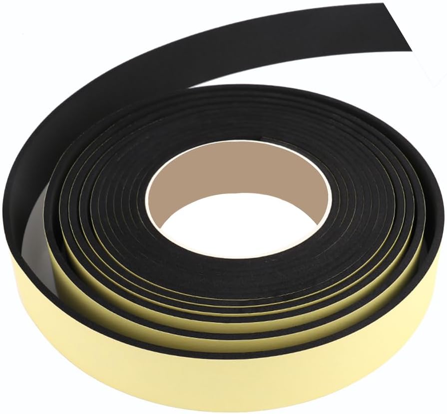 Sealing Foam Tape， Self-Adhesive Foam Tape 10m Black 10mmx(40-60) mm(10mmx40mm)