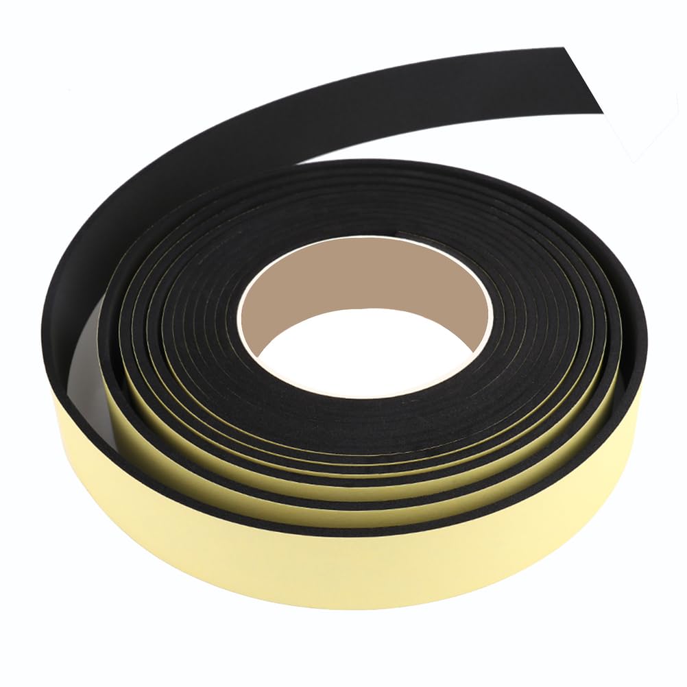 1Cinta de Espuma EPDM Autoadhesiva Sello de Goma para Sellado de Puertas Ventanas, Junta de Aislamiento para Automóviles, Protección contra el Polvo,10mm×30mm