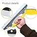 CHANHOO Antislip Water Blade for Car Drying - 12inches Water Wiper Silicone Squeegee Natural Rubber Car Dryer for Window, Glass, Vehicle, Yellow.