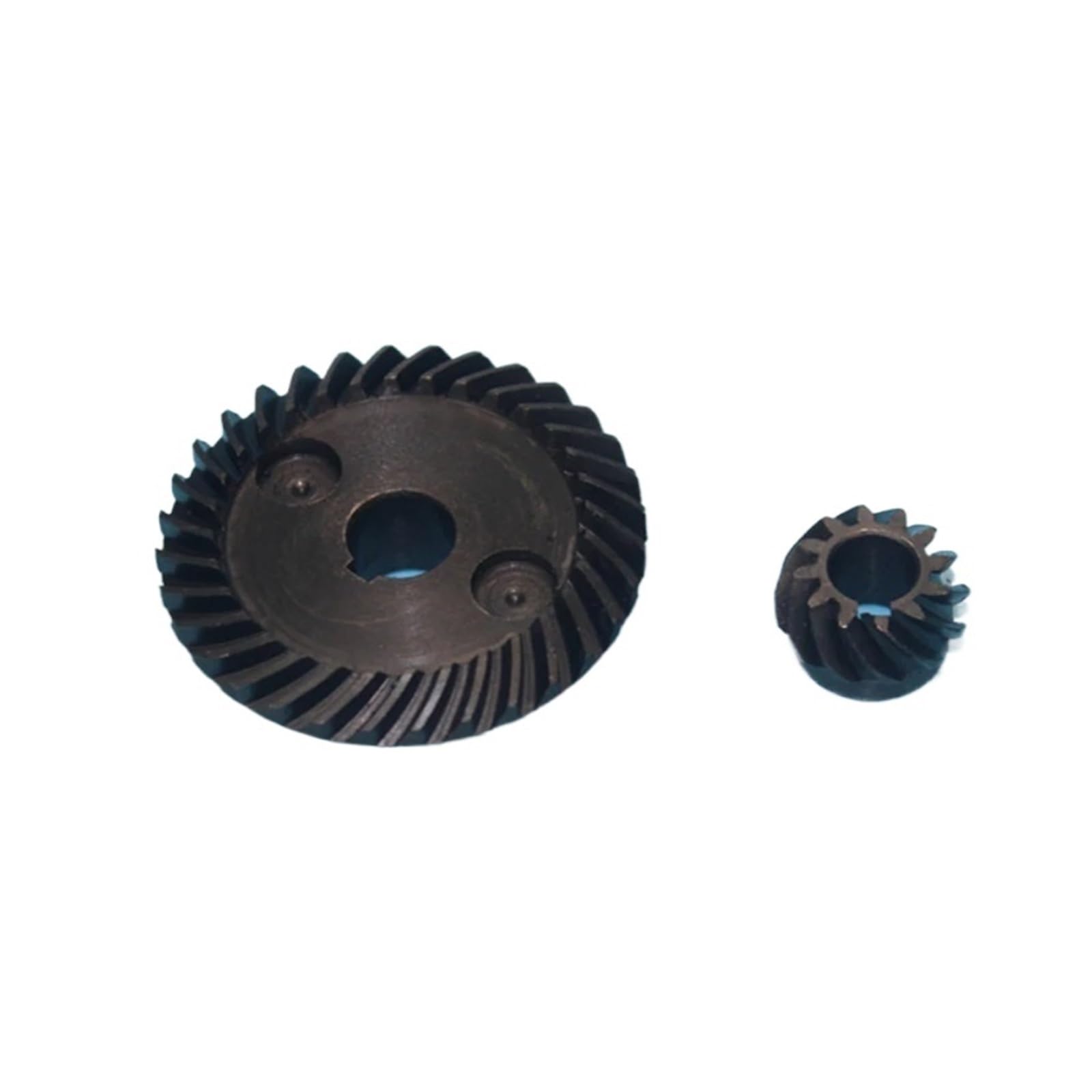 Bevel Gear Pinion Hardware Mechanical 1 Set 10mm 32 Teeth Metal Angle Grinding Spiral Bevel Gear Set for Angle Sander Grinder Inner Dia 10mm 32 Teeth