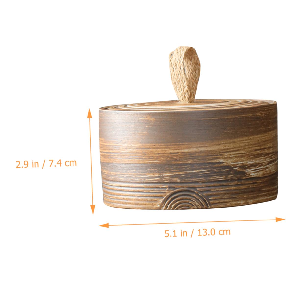NUOBESTY Lata de Té Cerámica Bote Tapa Depósito Sellado para Té Casero Tarro de Almacenamiento para Cocina
