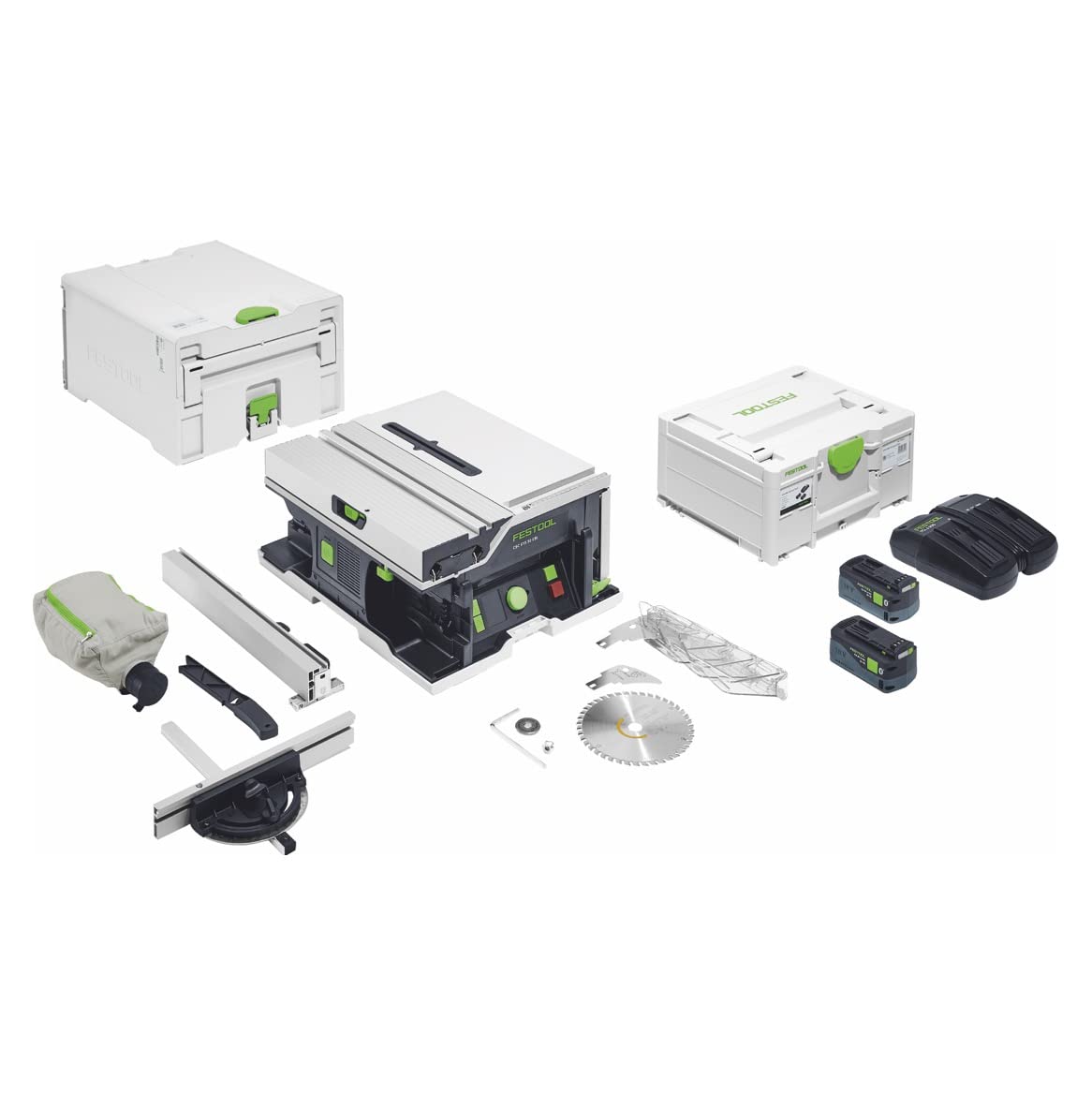 Festool Sega circolare da banco a batteria CSC SYS 50 EBI-Plus