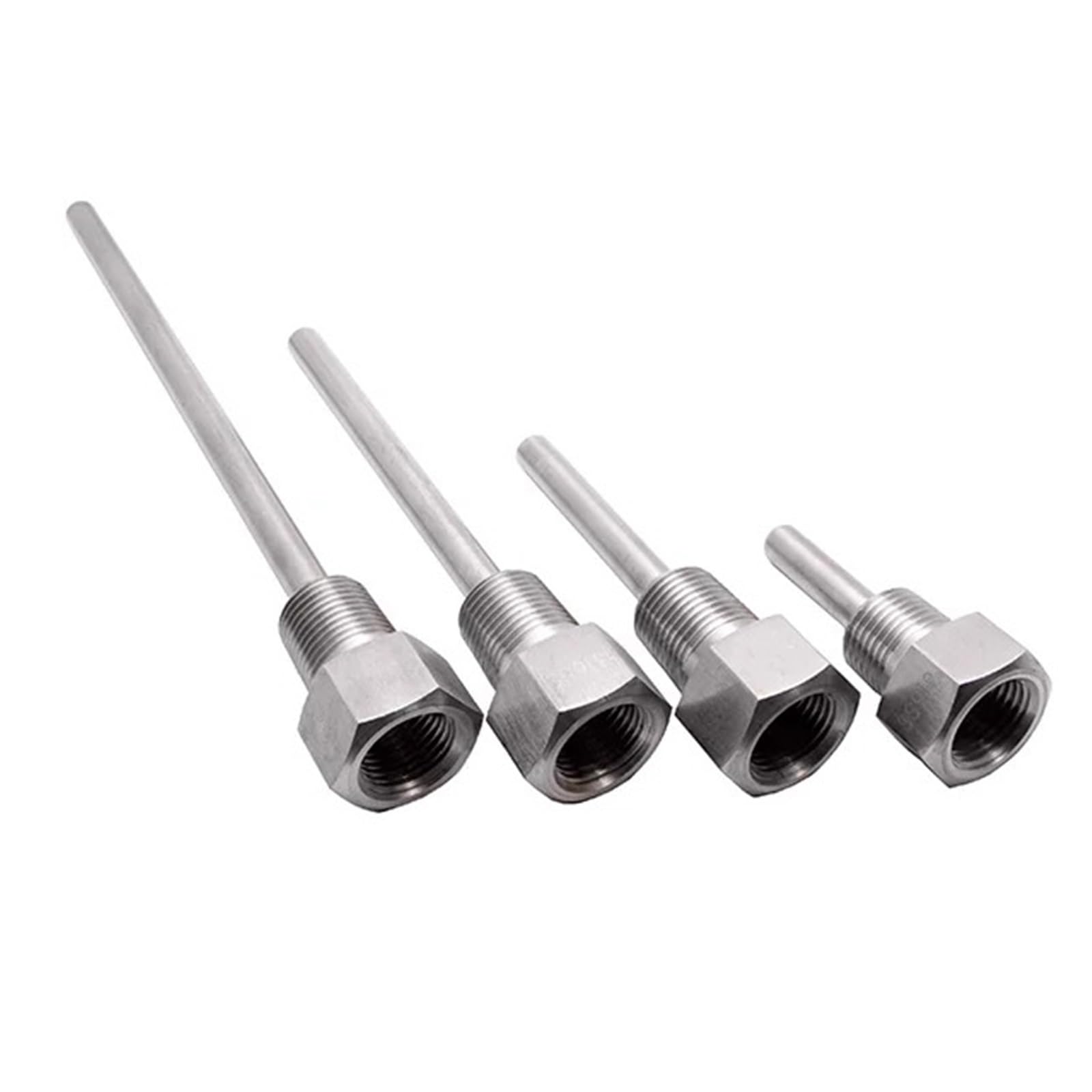 1 pozzetto termometrico for indicatore di temperatura involucro termometro bimetallico 304ss(150mm)