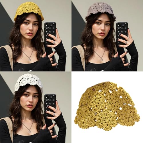 Stylish Japanese Styles Crochet Pullover Hat Brimless Hat for Fashion Youth Women Spring Headpiece Soft Comfortable Wear Japa2