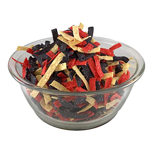 Gourmet Tri Color Tortilla Strips. Great Crispy Toppings for Southwest Salad and Snacking. Two 16 Ounce Stay Fresh Bag Packs - Thumbnail 5