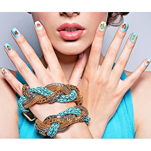 48 Blätter Drachen Engel Schlange Nagel Kunst Abziehbilder Aufkleber 3D Wassertransfer Nagel Abziehbilder Chinesisch… – Bild 8