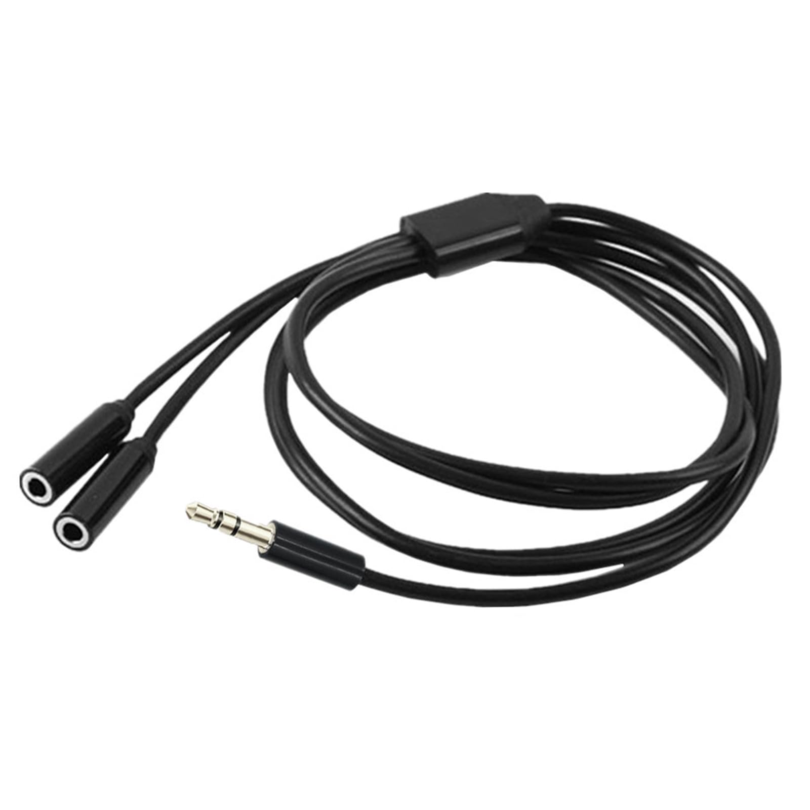 Fazvncv 2 in 1 Headphone Splitter 3.5mm Male/Female to 2 Female/Male Earphone Splitter 2 Port Headsets Adapter for Smartphones