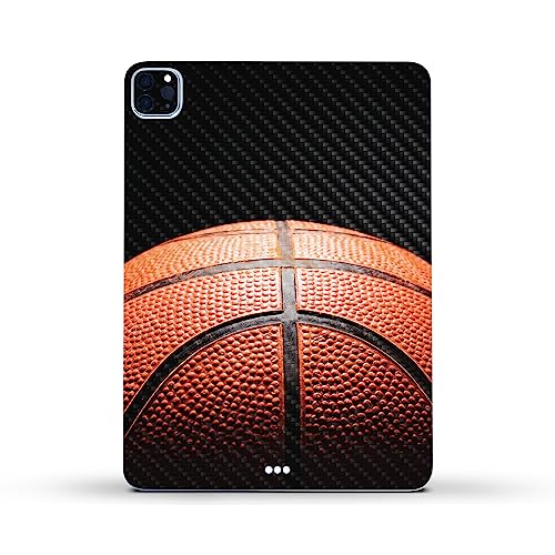Image of MightySkins Carbon Fiber Skin Compatible With Apple iPad Pro 11 inch M2 4th Gen (2022) Full Wrap Kit - Basketball World | Protective, Durable Textured Carbon Fiber Finish | Easy To Apply | Made in the USA