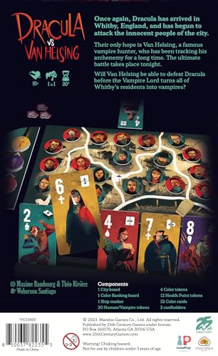 Dracula vs Van Helsing - Juego de Mesa Estrategia para 2 jugadores miniatura 3