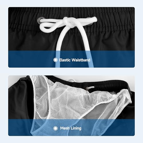 Mens Swim Trunks Swim Shorts Swimwear Quick Dry 7’’ Swimming Trunks with Mesh Lining3