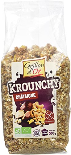  Grillon d'or Krounchy Châtaigne 500 g - Lot de...