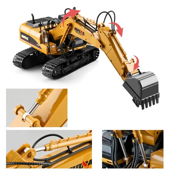 Amazon.co.jp: Huina1535 1/14スケール 2.4GHz15ch RTR パワーショベル