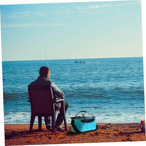 Cubo de pesca para peces vivos que soluciona el espacio en camping 7