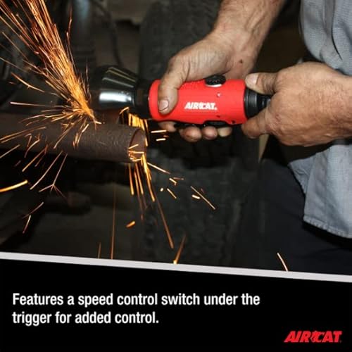 Aircat Pneumatic Tools 6520: .5 Hp 3-Inch Composite Reversible Cut-Off Tool 18,000 Rpm Free Speed #TOP2