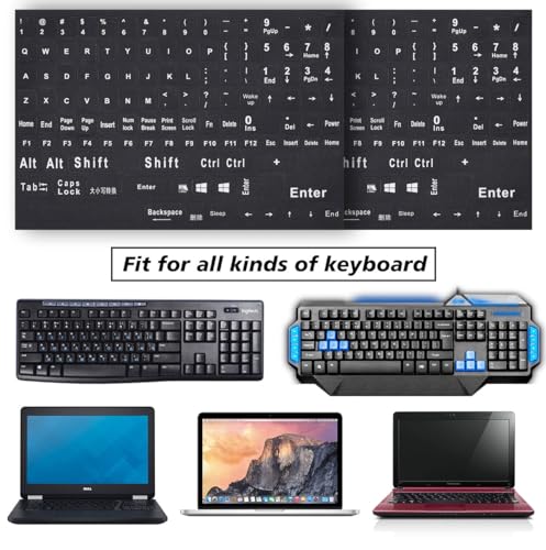 Pegatinas de Teclado Inglés Universal para PC y Laptop miniatura 6