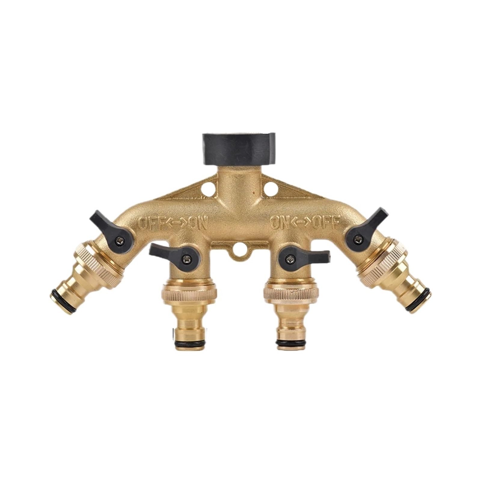 Cbkrgfpdou Gold B Brass 2-Way Y Hose Splitter