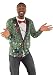 Produktbild FauxReal Herren Men's Sequin Suit with Lights Printed T-Shirt, Grüner Paillettenanzug, Mittel