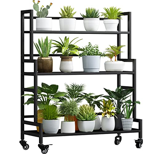 Plant Stand Indoor 3 Tier Metal Outdoor Tiered Stands Shelf With ...