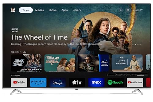 SHARP 70GP6260E Quantum Dot Google TV 177 cm (70 Zoll) 4K Ultra HD QLED Google TV (Smart TV ohne Rahmen, Dolby Atmos, Dolby Vision, HDMI 2.1 mit eARC) – Bild 3