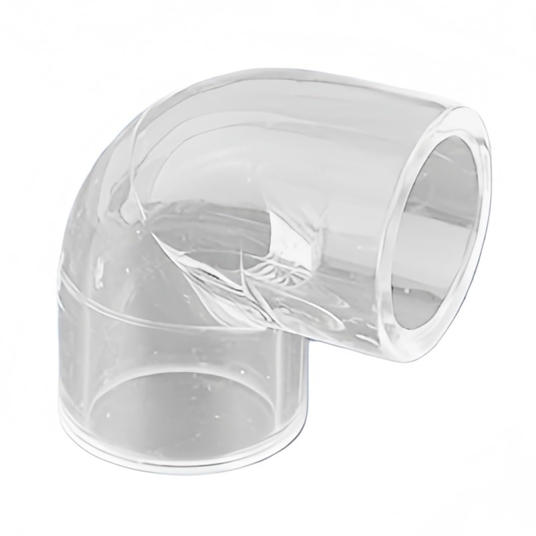 Anyaciy One Color Clear Acrylic Connector 5Pcs Hose Pipe Fitting 20 25Mm Diameter Acrylic Pipes, Clear Elbow Direct Tee Joint For Garden Pipeline
