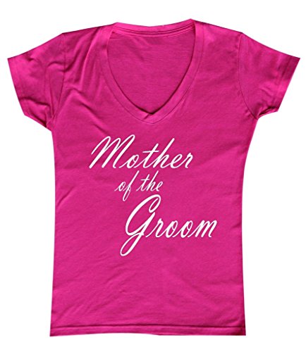 P&B The Brides Maid of Honor Women's V-Neck, M, Fuchsia