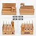 OthoKing Charging Station Organizer,Fast Charging Station for Multiple Device 5-Port USB Bamboo Wood Charging Dock,Universal Apple Watch Phone Pad and Android Like Samsung Cell Phones & Tablets